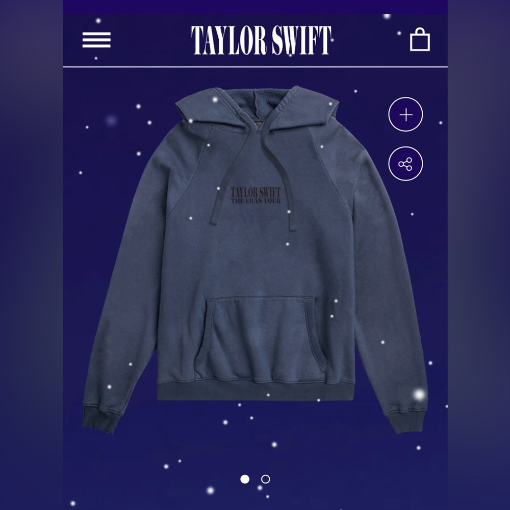 Taylor Swift The Eras International Tour Blue Hoodie | NWT